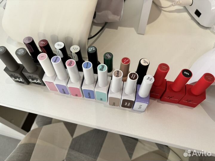 Набор гель лаков для маникюра, топ, база