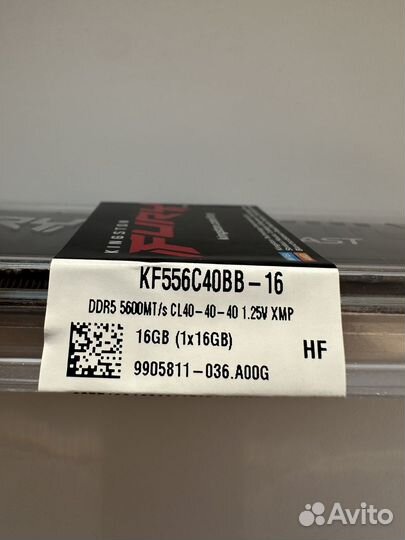 Оперативная память Kingston Fury Beast 16 Gb