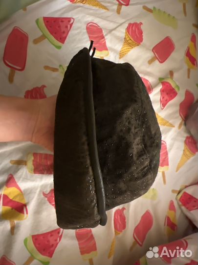 Шляпа женская кожаная