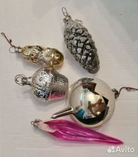 Ëлочные игрушки СССР, стекло