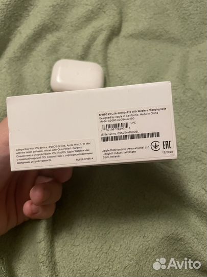 Беспроводные наушники apple airpods pro