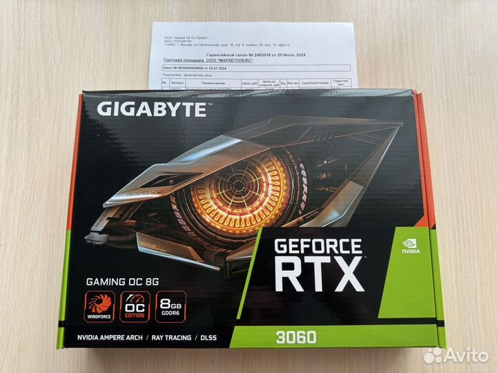 Видеокарта rtx 3060