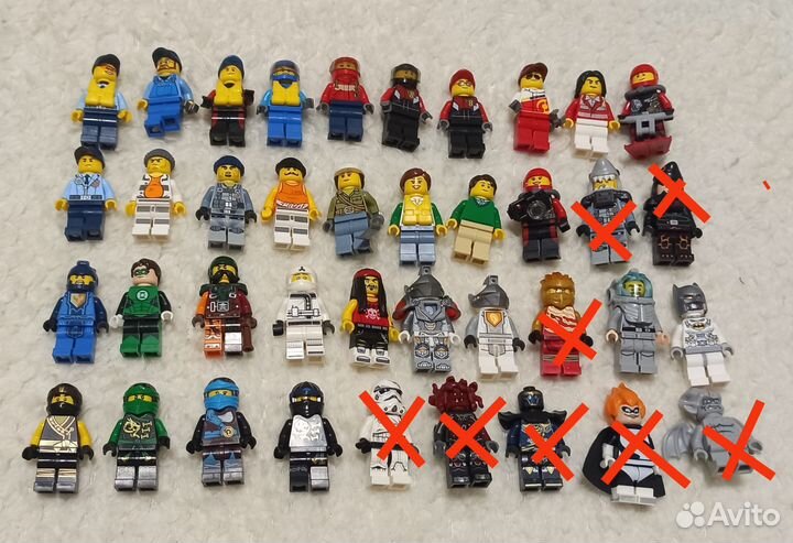 Lego фигурки оригинальные от разных конструкторов