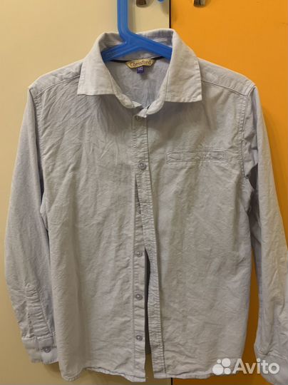 Рубашка голубая на мальчика