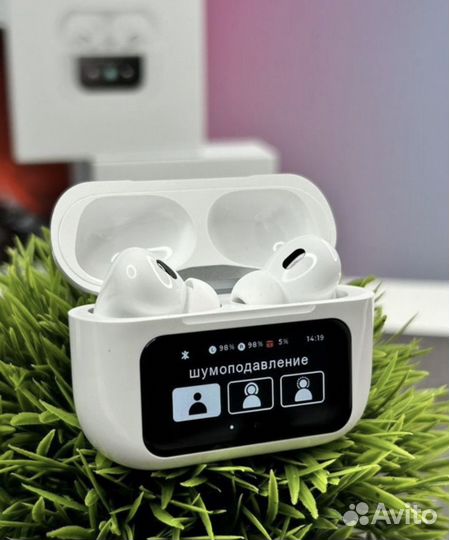 Airpods Pro2 с сенсорным дисплеем Air Plush