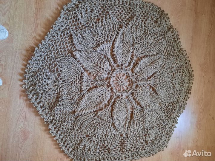 Вязанные коврики крючком