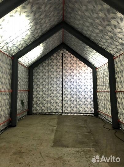 Армейская палатка. Надувная пневмокаркасная палатк