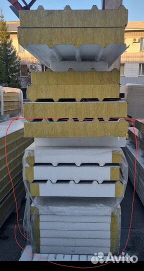 Сэндвич-панели комбинированный вариант