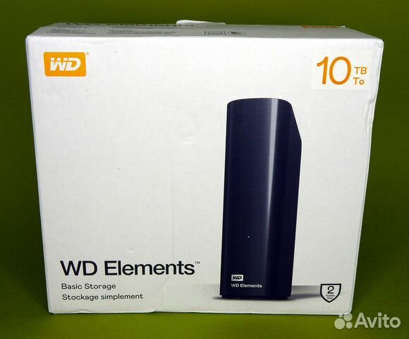 Внешний жесткий диск WD 10TB Elements Desktop