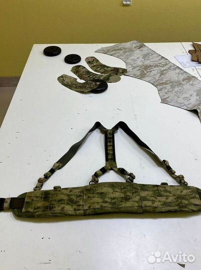 Боевой пояс с баллистической защитой и лямками Бр1