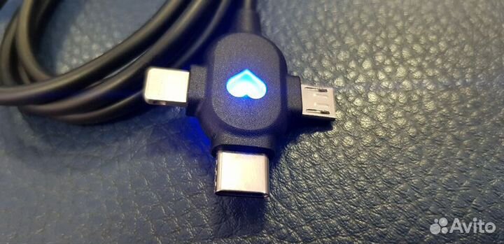 USB-кабель 3-в-1 Type-C, microusb, Lightning