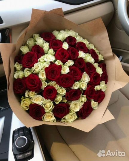101 роза 51 роза 35 25 букет роз Цветы Доставка