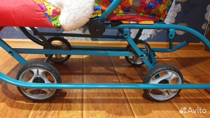 Детские санки на колесах