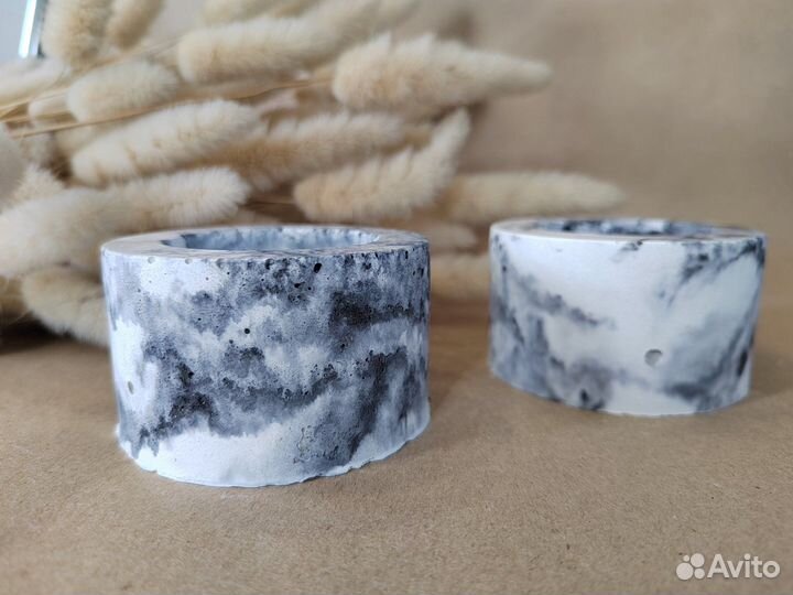 Бетонный подсвечник 