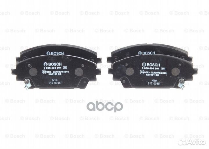 Колодки тормозные дисковые перед 0986494804