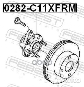 Ступица с подшипником nissan tiida 07- пер