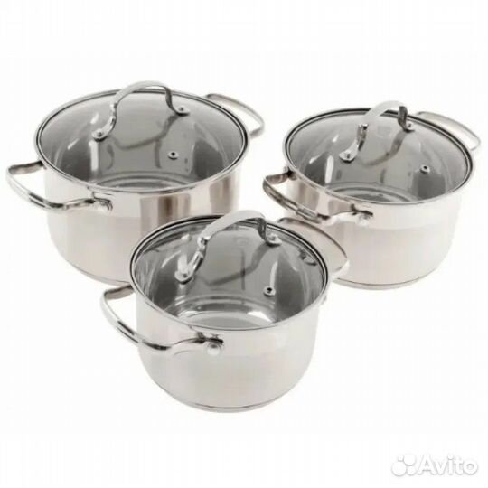 Набор кастрюль из нержавеющей стали Kelli