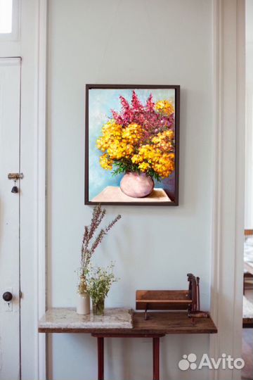 Картина маслом цветы