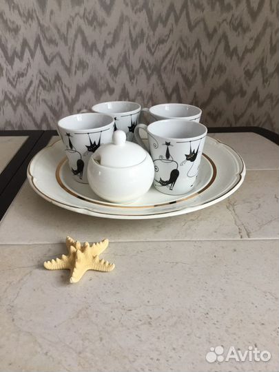 Фарфор - Блюдо Конаково, Кружки Добруш/ Беларусь