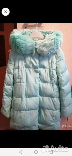 Пуховик для девочки 152-158