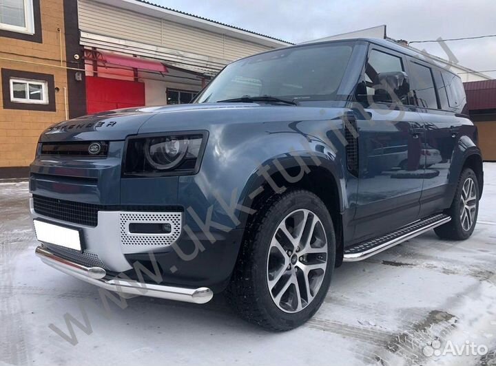 Land Rover Defender 2020 Пороги с накладным листом