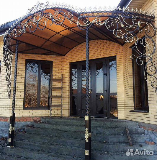 Кованный навес