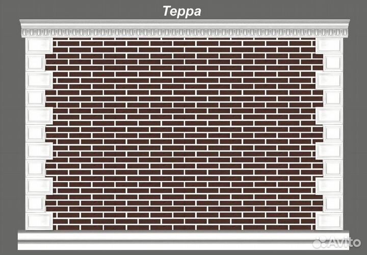 Фасадный декор / Гибкий кирпич