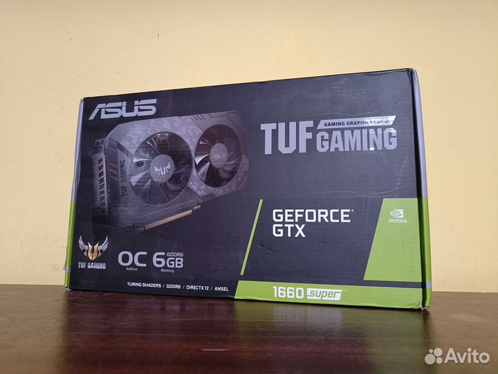 Новая GеFоrсе gтх 1660 suреr Аsus тuf (6 Гб)