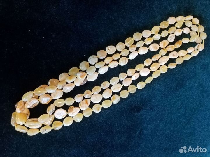 Янтарные бусы натуральные