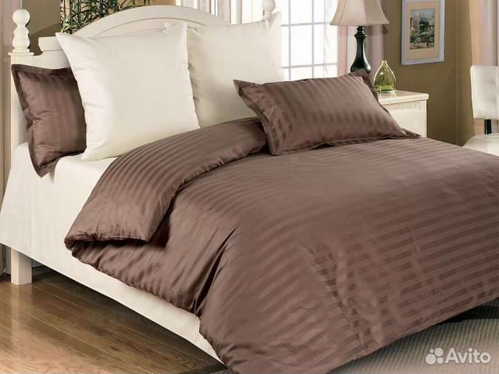 Комплект белья из страйп сатина премиум