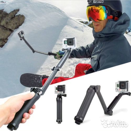 Монопод трансформер для экшн камер GoPro, Xiaomi