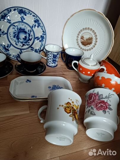 Чайные пары лфз Гжель