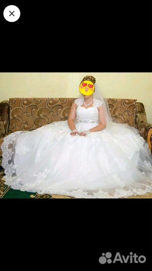 Свадебное платье 44-46бу