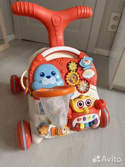 Толокар babygo, 2в 1 ходунки, развивающий столик