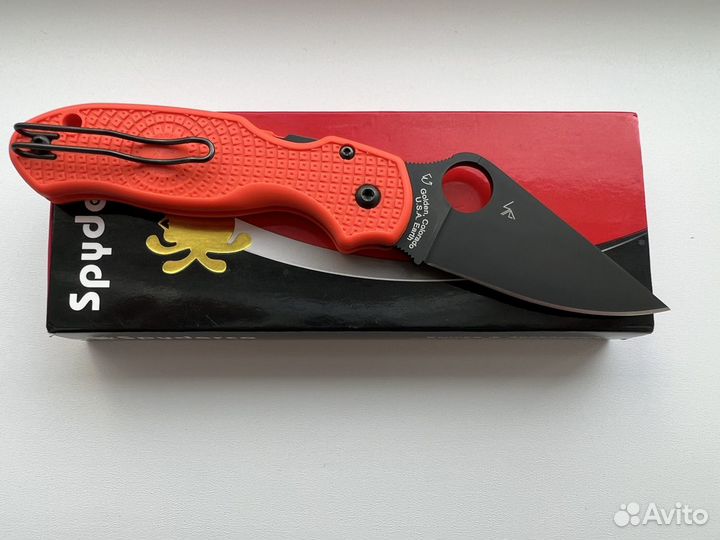 Нож spyderco para 3 orange