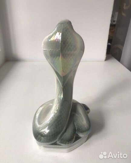 Статуэтка фарфоровая Змея винтаж СССР