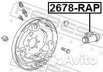Цилиндр тормозной задний зад прав/лев 2678R