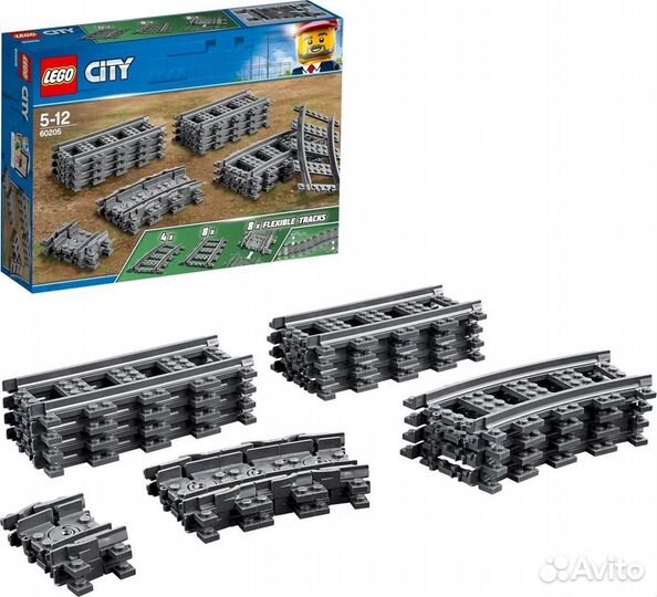 Конструктор lego City Trains 60205 Рельсы