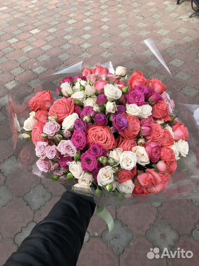 Роза кустовая с доставкой Павлоский Посад