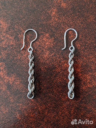 Серьги Серебряные - спирали