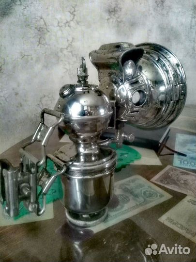 Старинный фонарь на велосипед