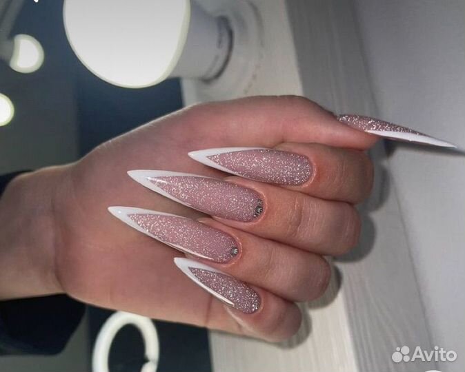 Наращивание, маникюр