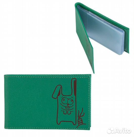 Визитница горизонт. Fabula V.38.CH кожа Россия