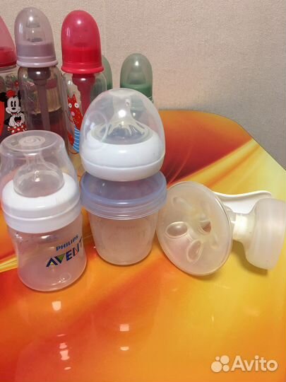 Бутылочки для кормления, молокоотсос, ниблер