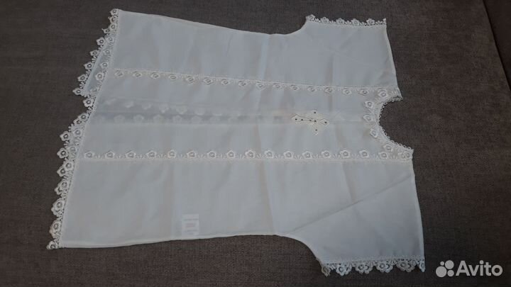 Рубашка на крещение малыша