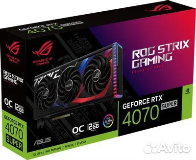 Видеокарты Asus ROG-strix-RTX4070S-O12G-gaming