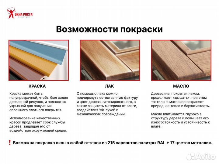 Деревянные окна