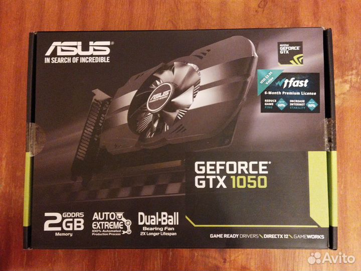 Видеокарта asus gtx 1050 2gb