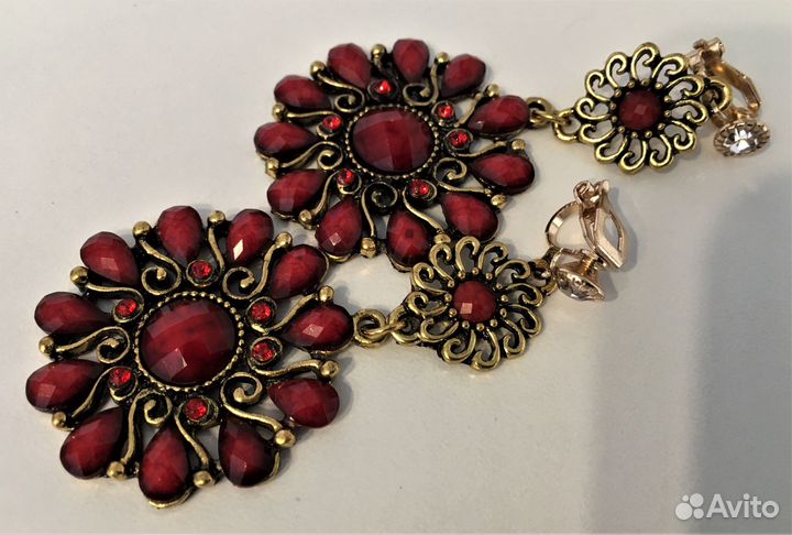 Серьги-клипсы в этническом стиле