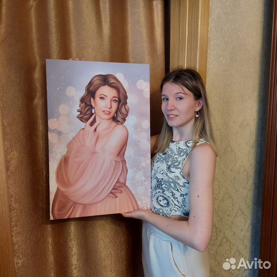 Портрет на холсте по фото в Нижнем Новгороде